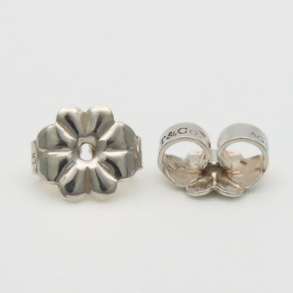Tiffany & Co Earrings Ribbon Bow 925 Sterling Silver Simple — view 6