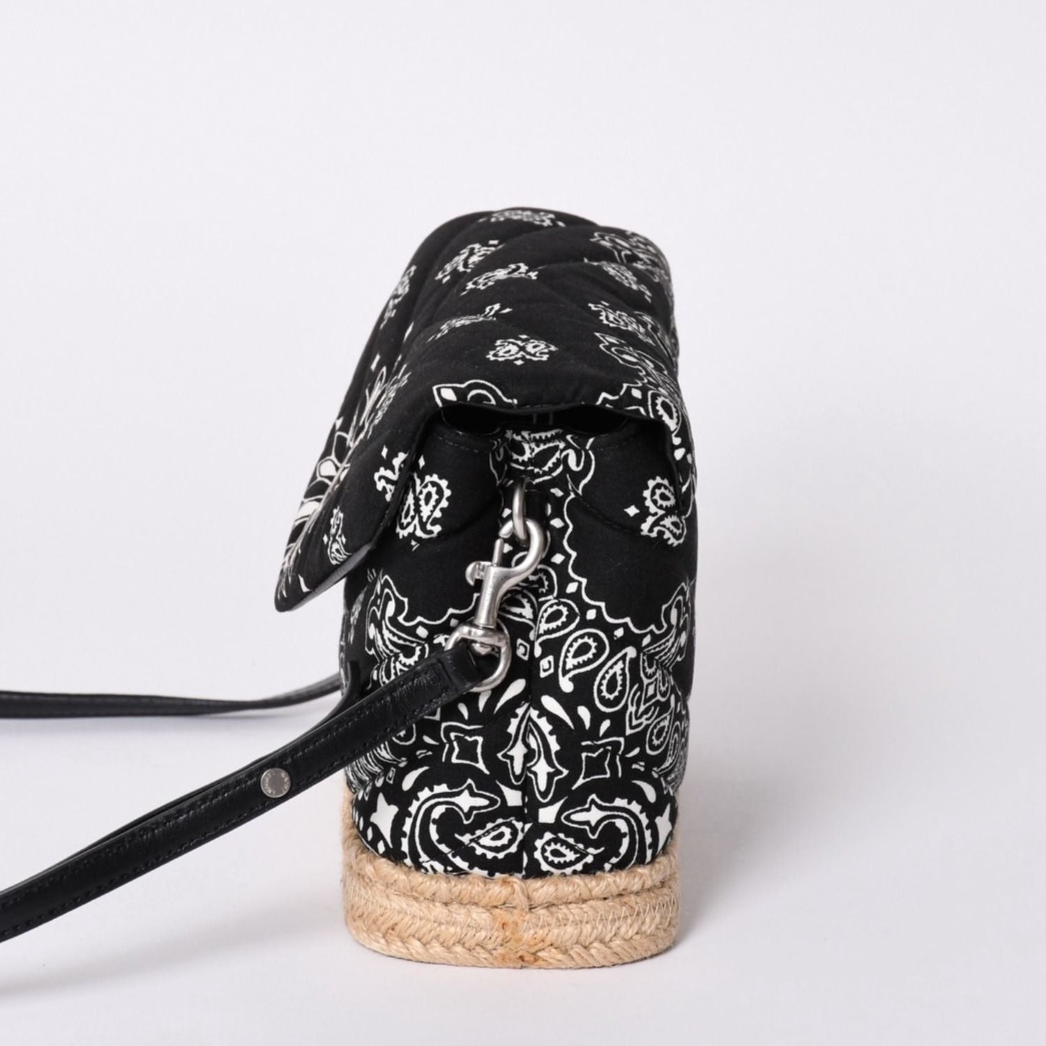 Saint Laurent Toy Loulou Shoulder Bag Paisley Pattern Chevron Quilted YSL Logo — view 4