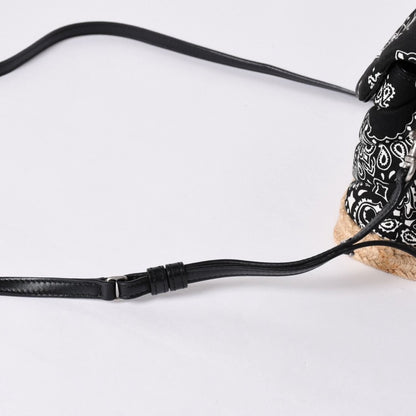 Saint Laurent Toy Loulou Shoulder Bag Paisley Pattern Chevron Quilted YSL Logo — view 7