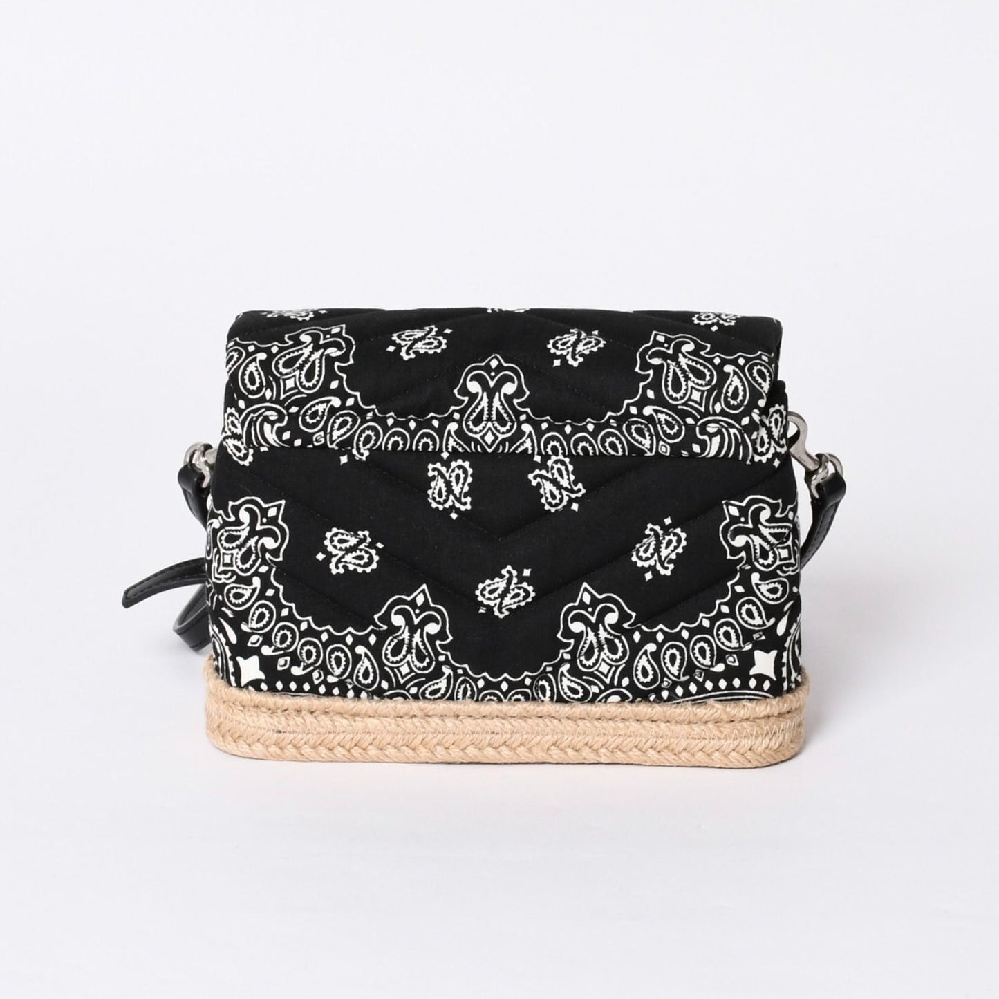 Saint Laurent Toy Loulou Shoulder Bag Paisley Pattern Chevron Quilted YSL Logo — view 2