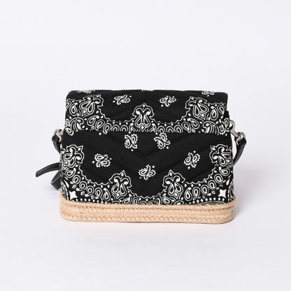 Saint Laurent Toy Loulou Shoulder Bag Paisley Pattern Chevron Quilted YSL Logo — view 2
