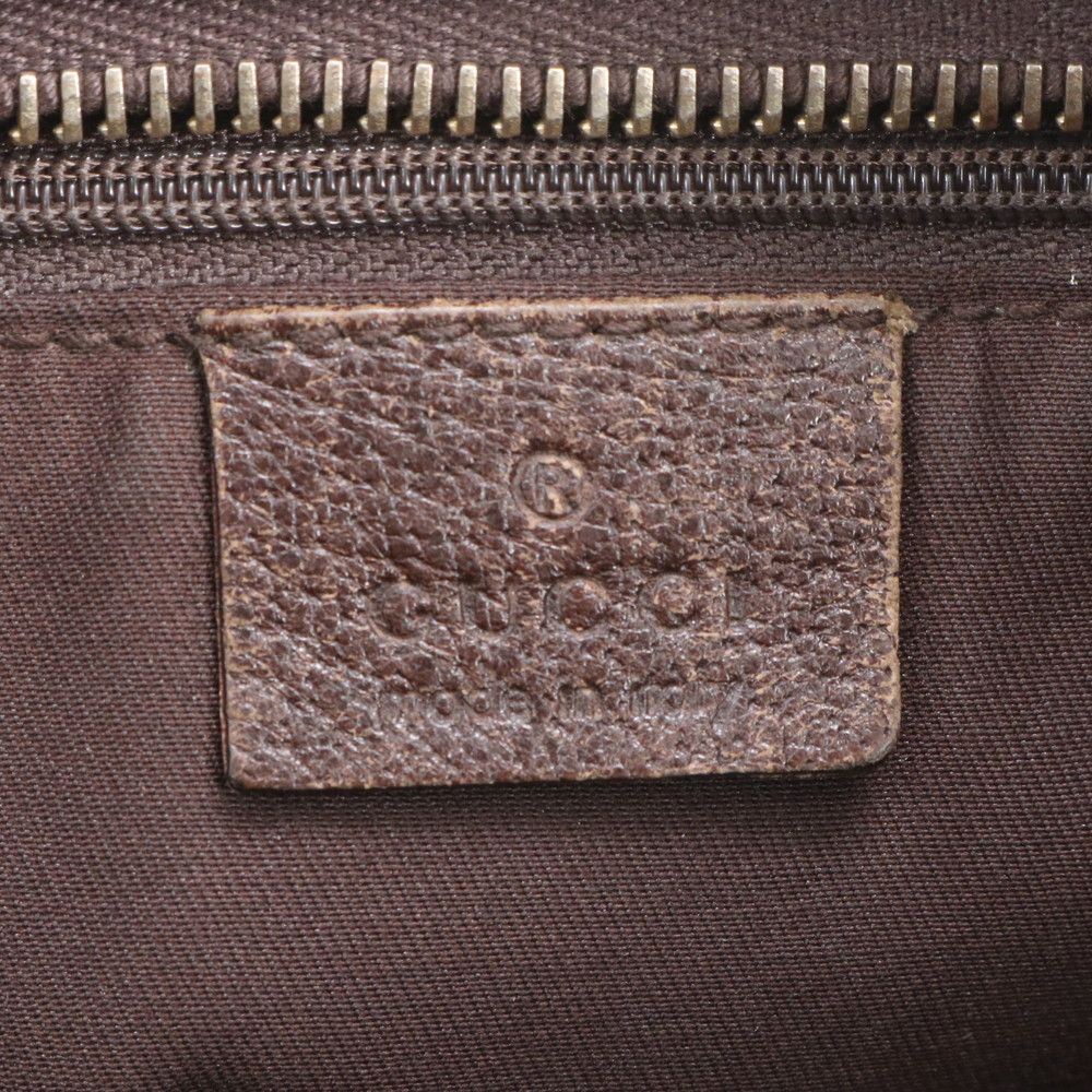 Gucci GG Canvas Leather Business Document Briefcase Tote Brown Rme — view 8