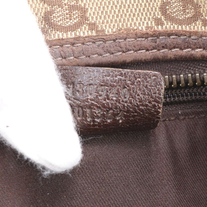 Gucci GG Canvas Leather Business Document Briefcase Tote Brown Rme — view 9