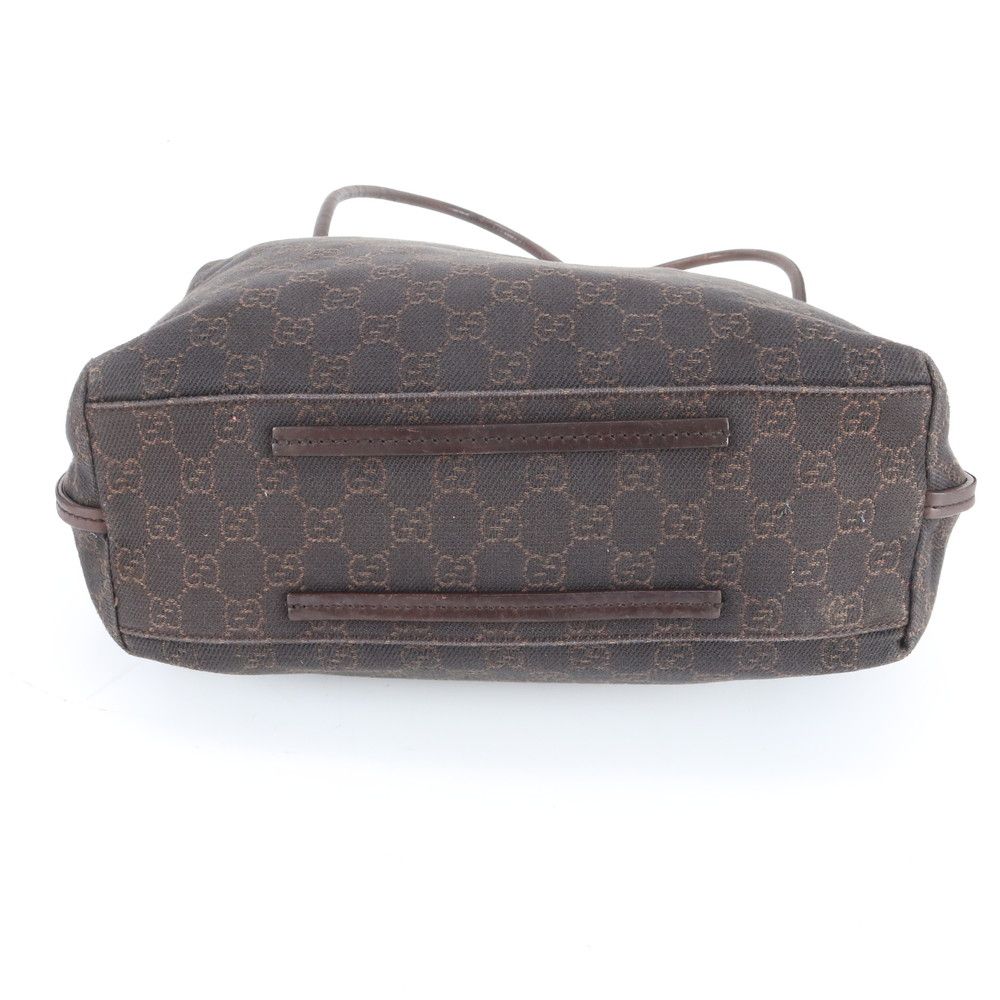 Gucci GG Canvas Leather Shoulder Bag Hand Brown Ree — view 6