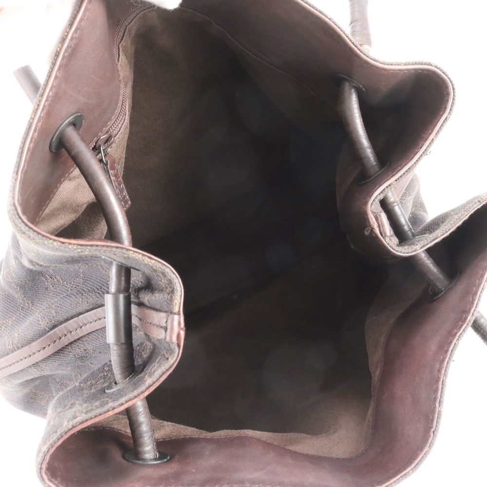 Gucci GG Canvas Leather Shoulder Bag Hand Brown Ree — view 7