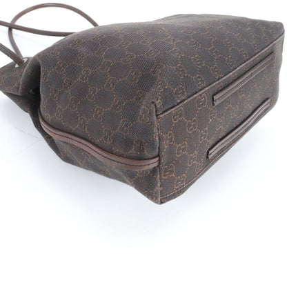 Gucci GG Canvas Leather Shoulder Bag Hand Brown Ree — view 4