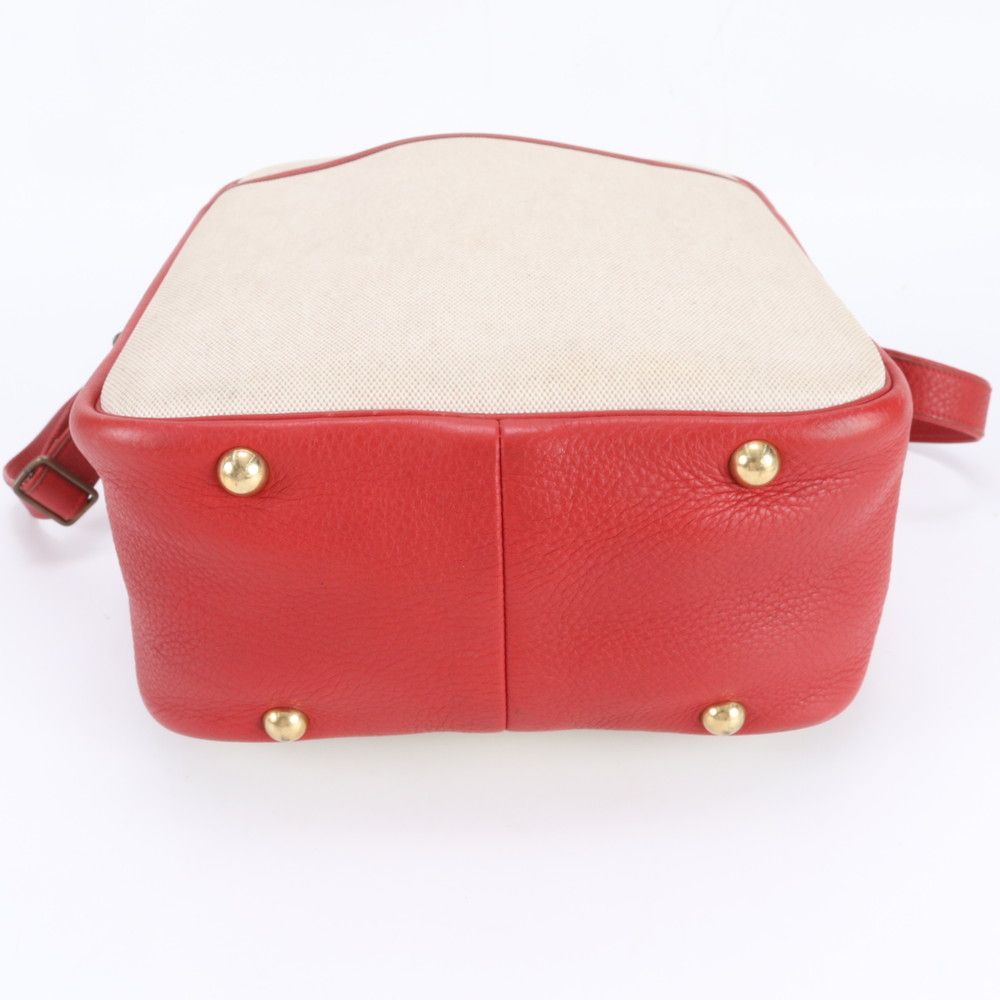 Hermes Victoria Toilet Ash Leather Shoulder Bag Crossbody Ree — view 6