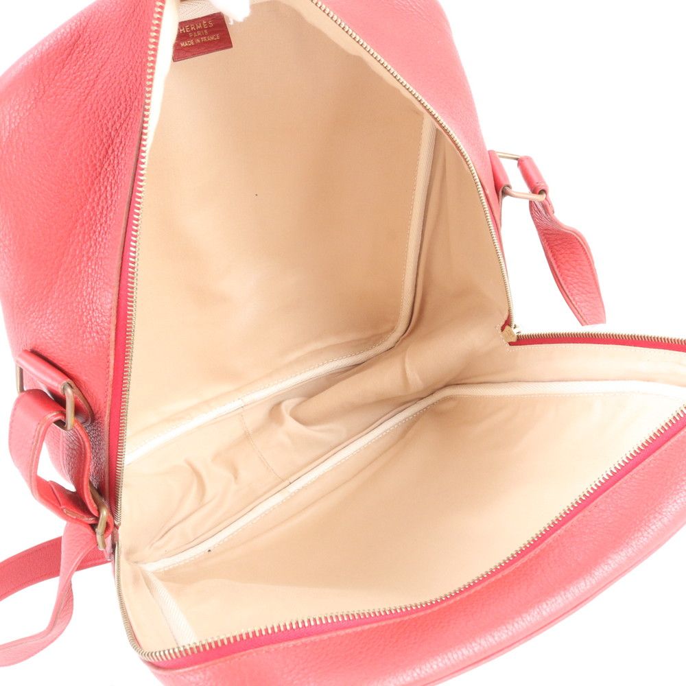 Hermes Victoria Toilet Ash Leather Shoulder Bag Crossbody Ree — view 7
