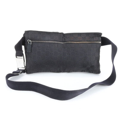 Gucci GG Canvas Leather 2-Way Belt Bag Crossbody Body Waist Pouch Shoulder Tote — view 3