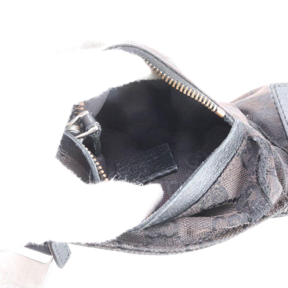 Gucci GG Canvas Leather 2-Way Belt Bag Crossbody Body Waist Pouch Shoulder Tote — view 8