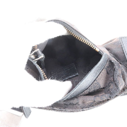 Gucci GG Canvas Leather 2-Way Belt Bag Crossbody Body Waist Pouch Shoulder Tote — view 8