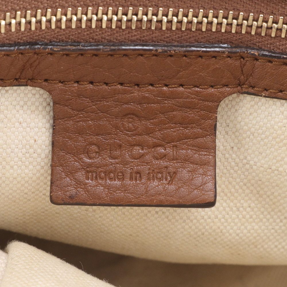 Gucci GG Canvas Bella Leather Shoulder Bag Tote Hand Ree — view 8