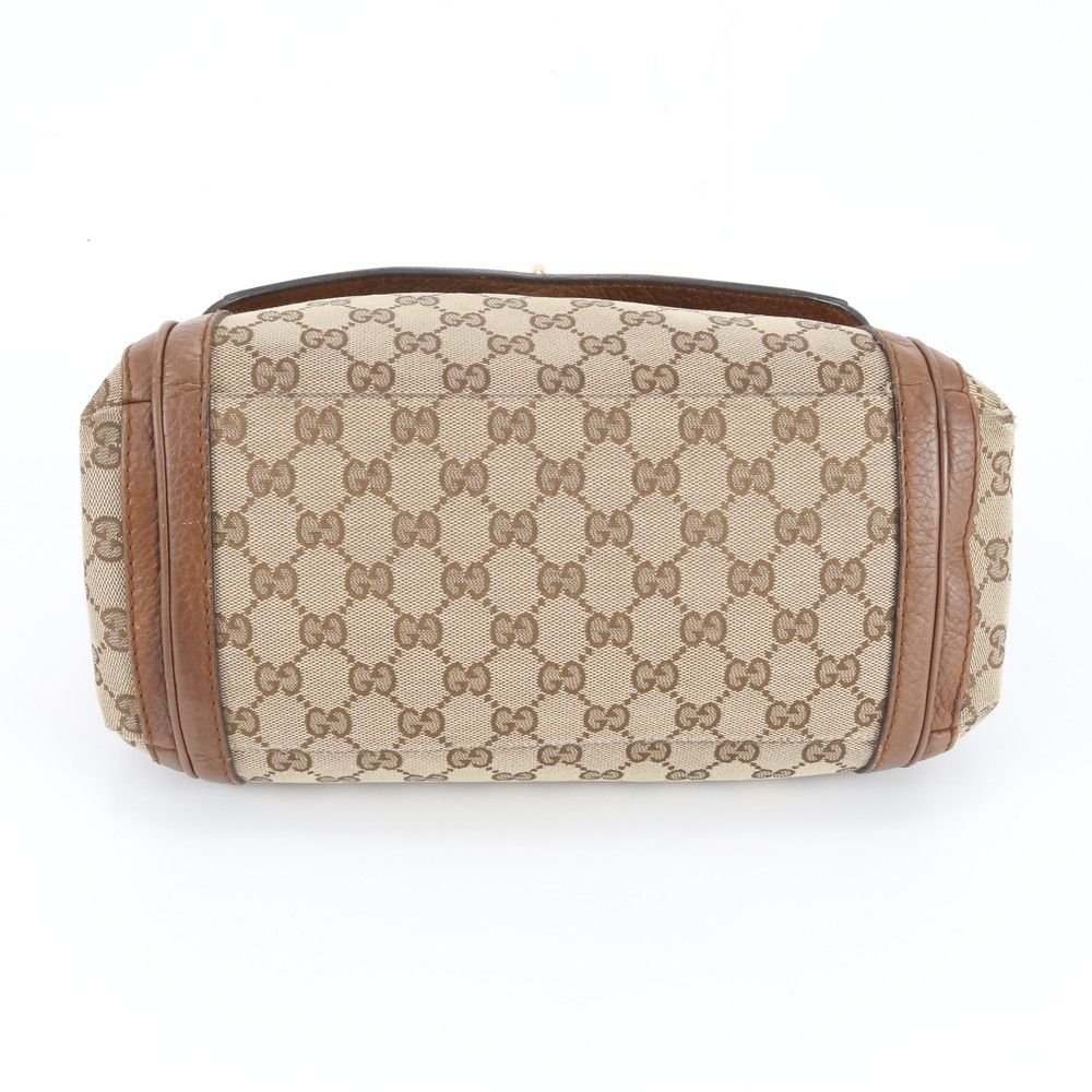 Gucci GG Canvas Bella Leather Shoulder Bag Tote Hand Ree — view 5