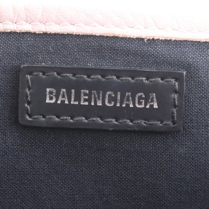 Balenciaga Pouch Navy Cabas Leather Tote Shoulder Hand Ree — view 8