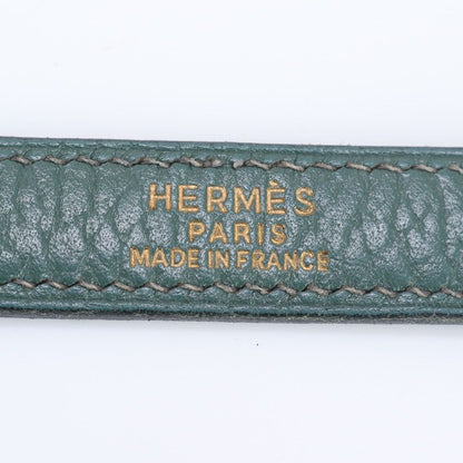 Hermes Bolide Leather Shoulder Strap Bag Gold Ree — view 8