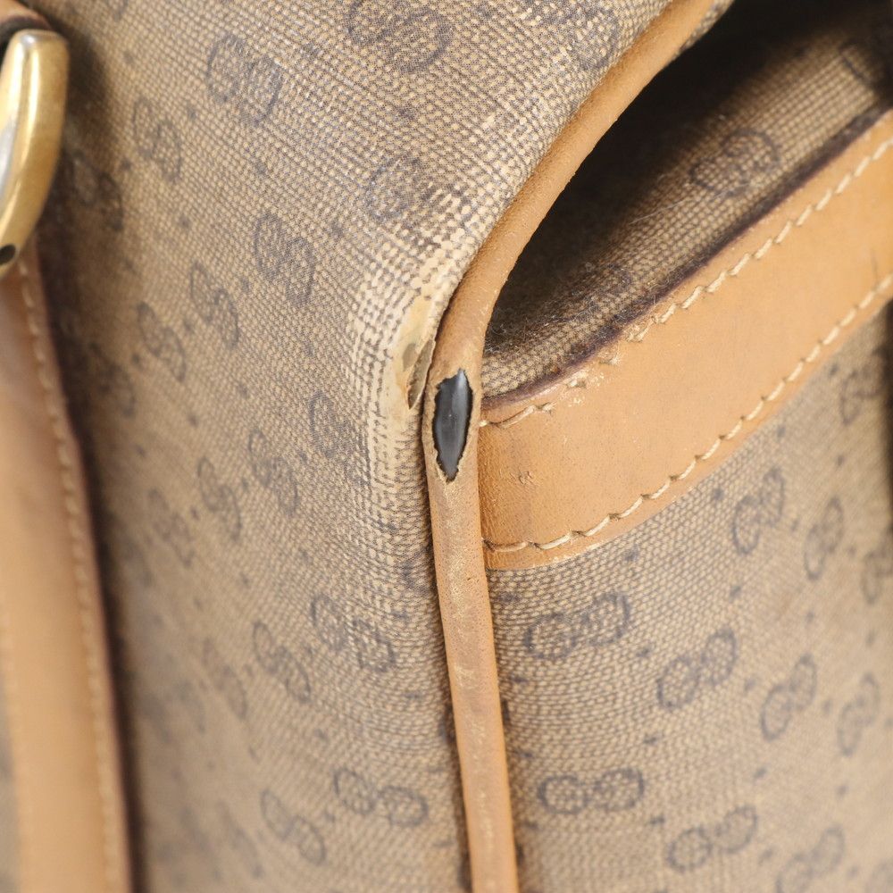 Gucci Vintage Micro GG Mini Boston 000 58 Leather Handbag Tote Ree — view 8