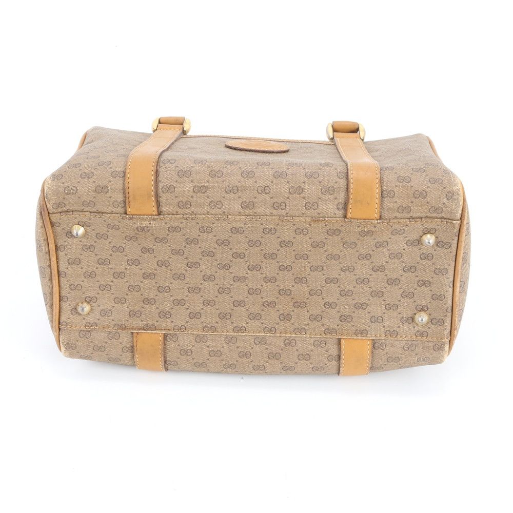 Gucci Vintage Micro GG Mini Boston 000 58 Leather Handbag Tote Ree — view 6