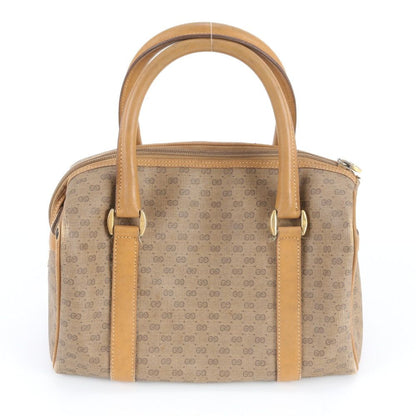 Gucci Vintage Micro GG Mini Boston 000 58 Leather Handbag Tote Ree — view 3