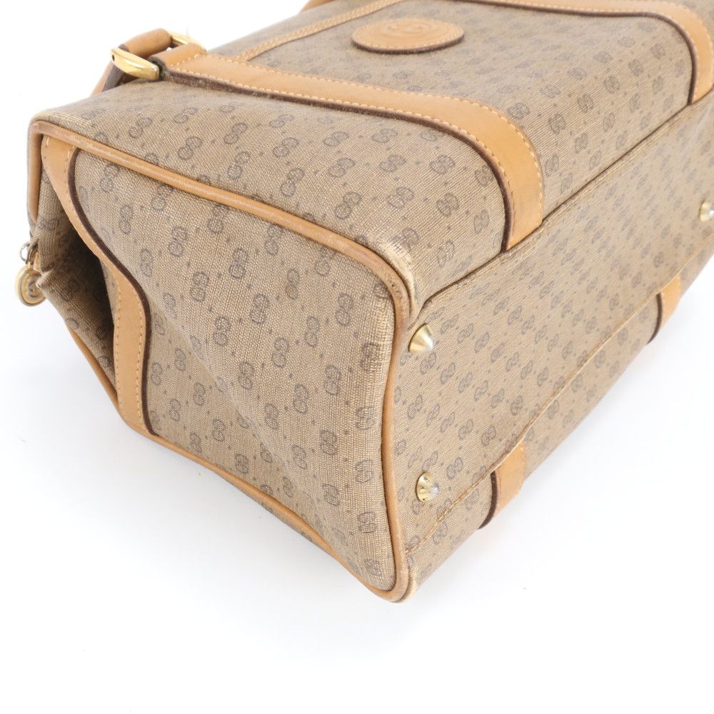 Gucci Vintage Micro GG Mini Boston 000 58 Leather Handbag Tote Ree — view 5