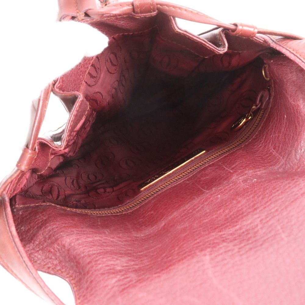 Cartier Must Line Leather Shoulder Bag Crossbody Ree — view 7