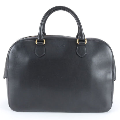 Gucci Tiger Leather Boston Bag Business Trip Tote Travel Black Ree — view 3