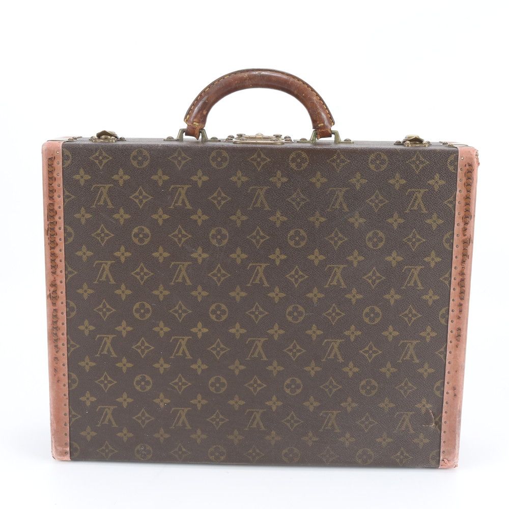 Louis Vuitton Monogram President Clasol Leather Trunk Hard Case Travel Business — view 3