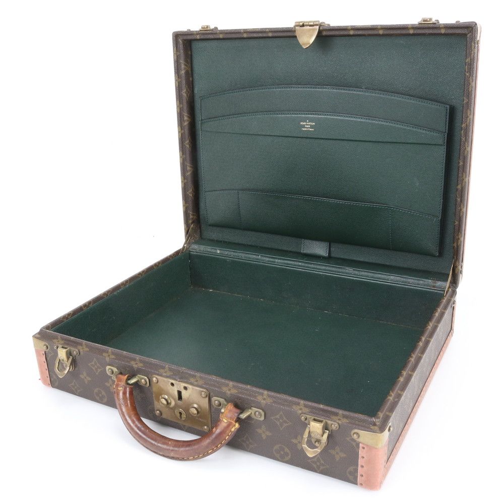 Louis Vuitton Monogram President Clasol Leather Trunk Hard Case Travel Business — view 7