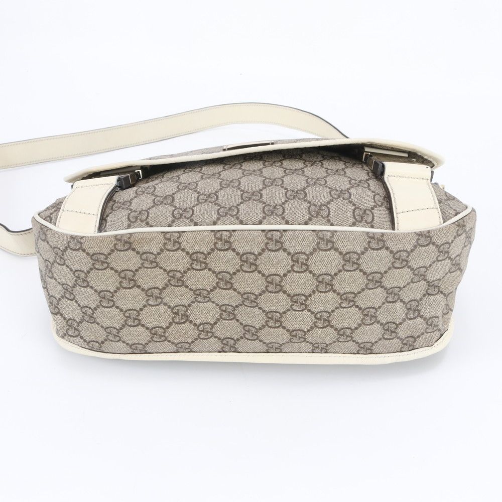 Gucci GG Supreme Leather Shoulder Bag Crossbody Ree — view 6