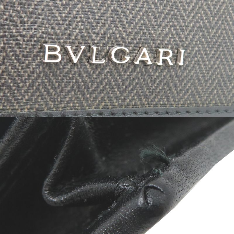 Bvlgari Card Case Card Holders Gray — view 9