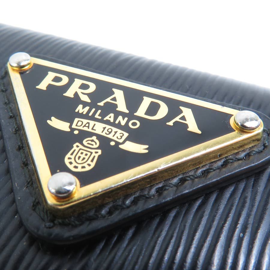 Prada Trifold Wallet Black — view 7