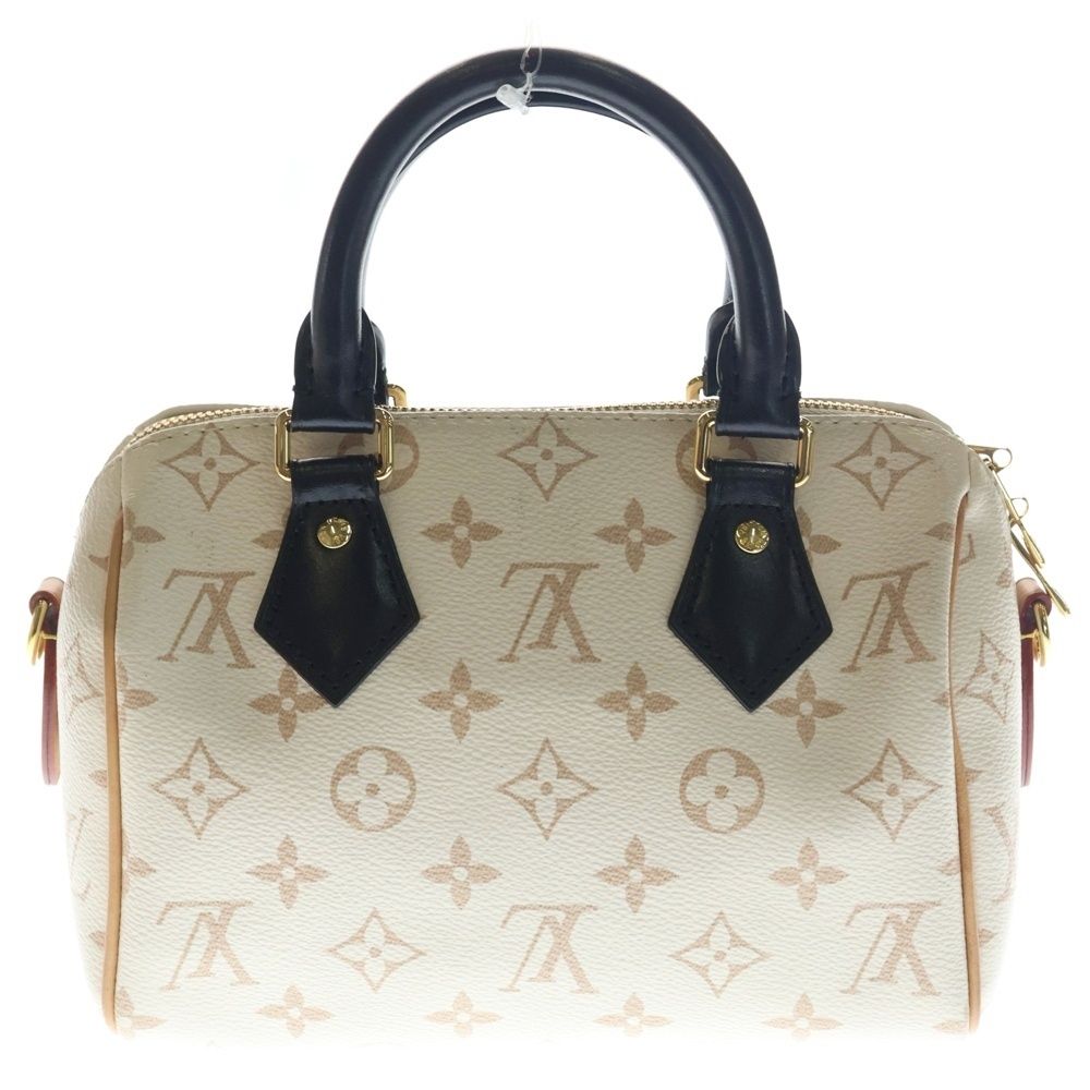 Louis Vuitton Speedy Bandouliere 20 Monogram Dune Leather 2-Way Bag Gold Ivory — view 2