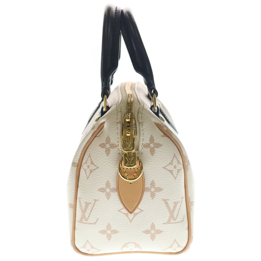 Louis Vuitton Speedy Bandouliere 20 Monogram Dune Leather 2-Way Bag Gold Ivory — view 3