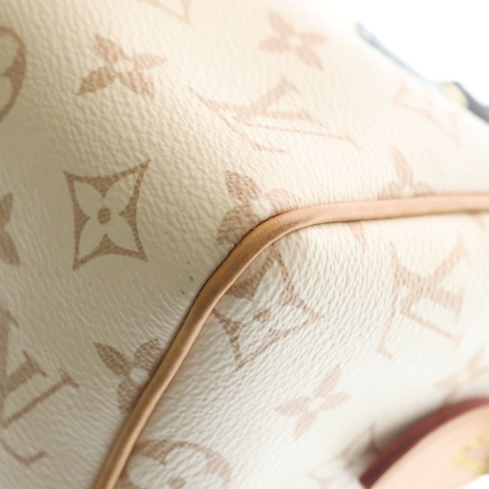 Louis Vuitton Speedy Bandouliere 20 Monogram Dune Leather 2-Way Bag Gold Ivory — view 5