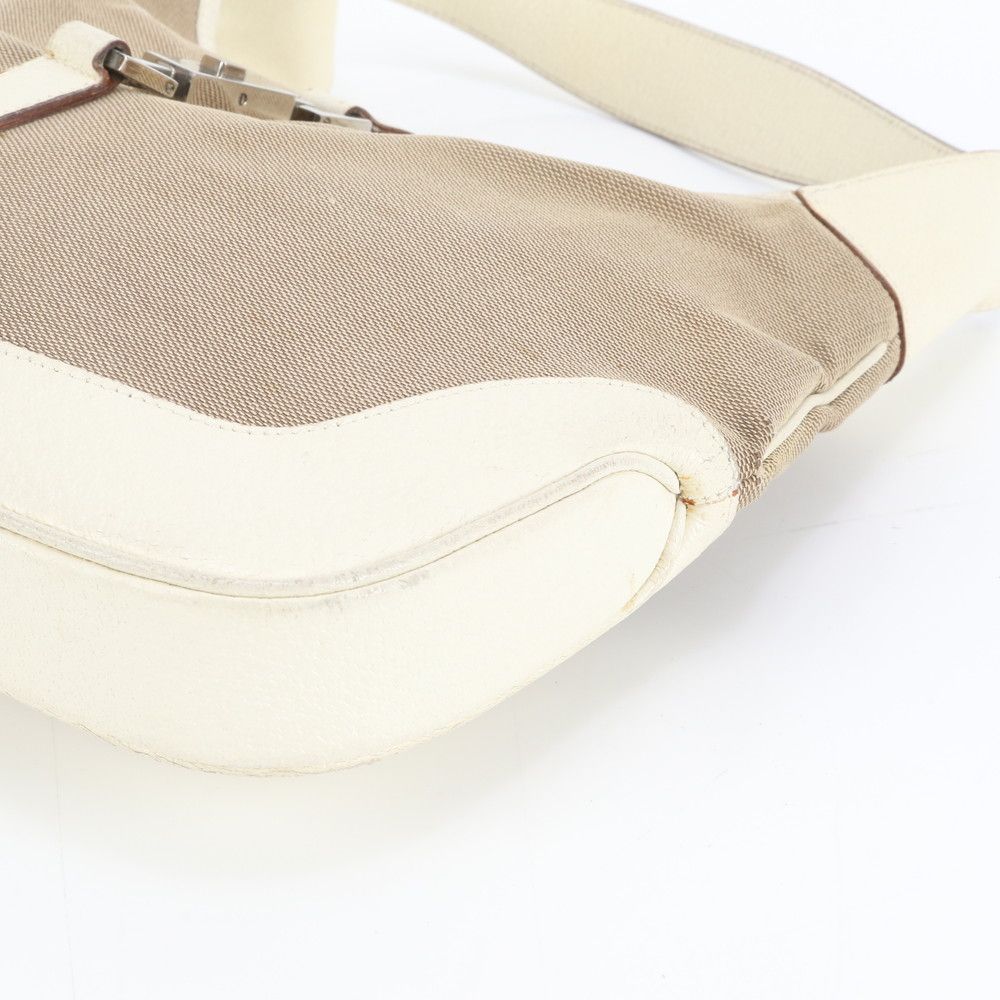 Gucci Jackie 001 Leather Shoulder Bag Silver Ree — view 4