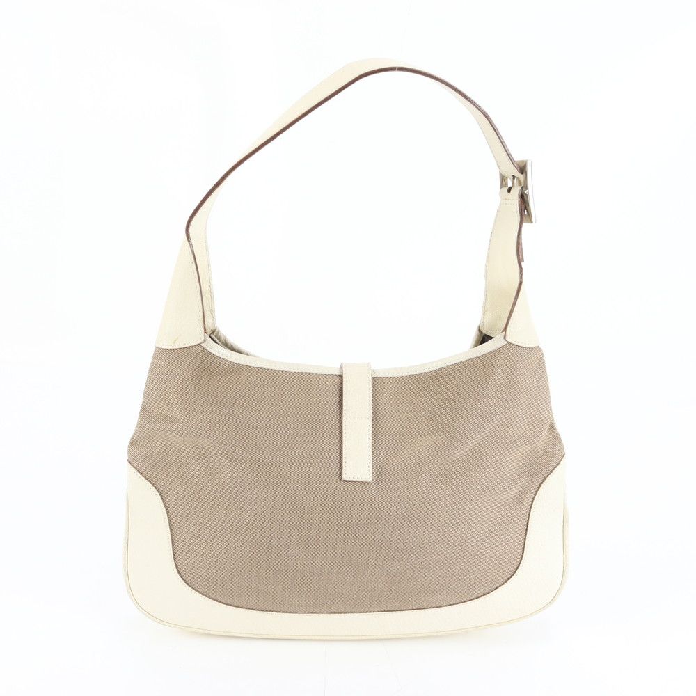 Gucci Jackie 001 Leather Shoulder Bag Silver Ree — view 3