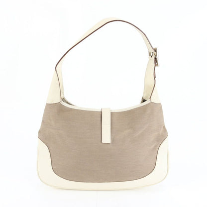 Gucci Jackie 001 Leather Shoulder Bag Silver Ree — view 3