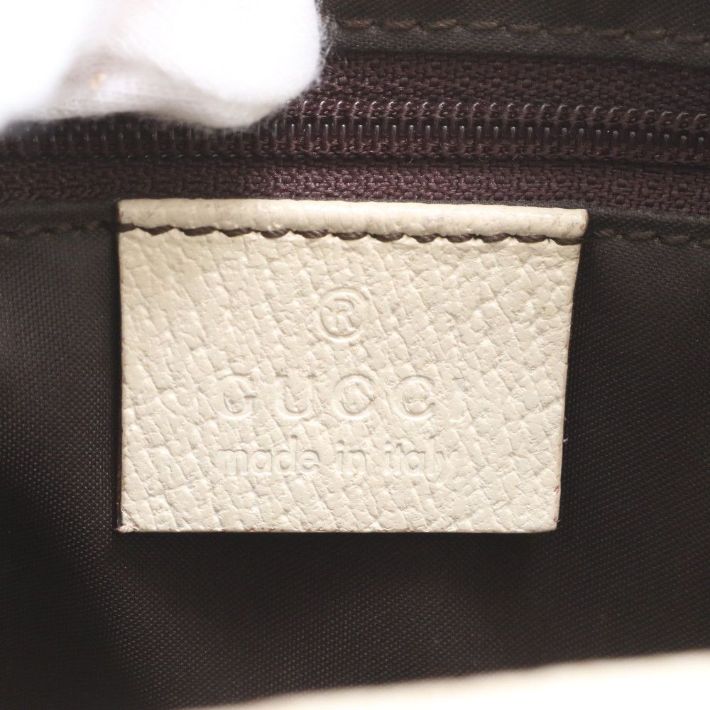 Gucci Jackie 001 Leather Shoulder Bag Silver Ree — view 8