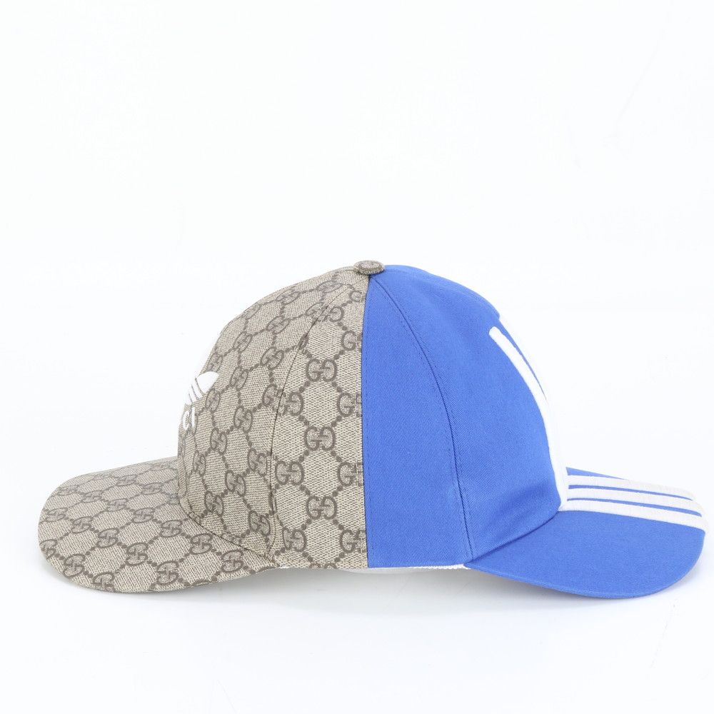 Gucci Adidas Collaboration GG Supreme Double Visor Baseball Cap Hat Ewe — view 3
