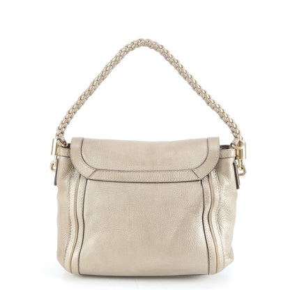 Gucci Bella Ribbon Bamboo Tassel Leather Shoulder Bag Gold Mee — view 3