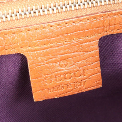 Gucci GG Canvas Sherry Line Leather Tote Shoulder Hand Brown Rem — view 8