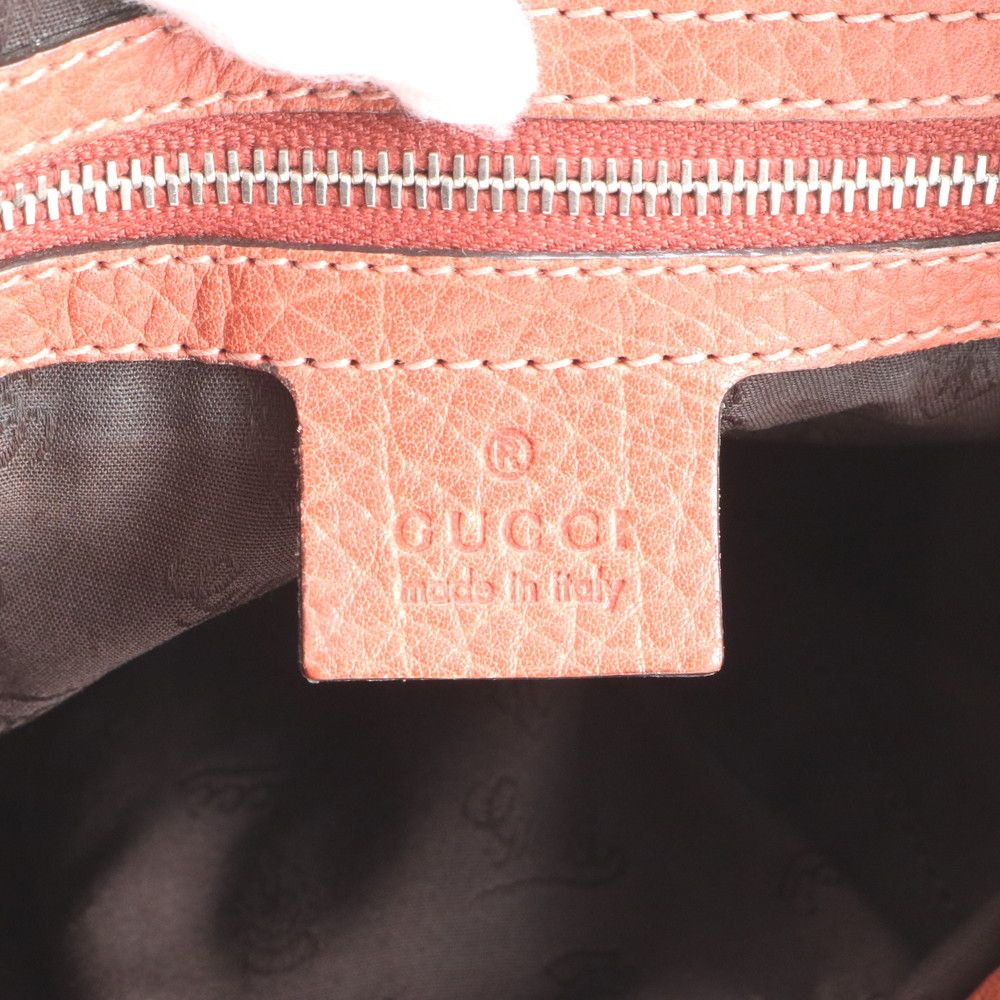 Gucci Bamboo Braided Leather Shoulder Bag Tote Hand — view 8
