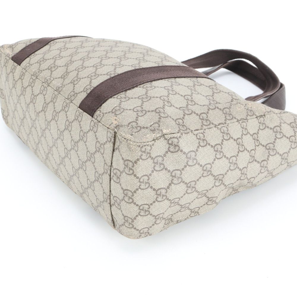 Gucci GG Supreme Leather Tote Shoulder Business Brown — view 5