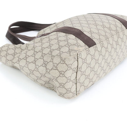 Gucci GG Supreme Leather Tote Shoulder Business Brown — view 4