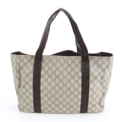Gucci GG Supreme Leather Tote Shoulder Business Brown — view 3