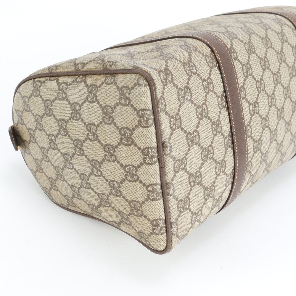 Gucci GG Supreme Leather Handbag Tote Brown Rbm — view 4