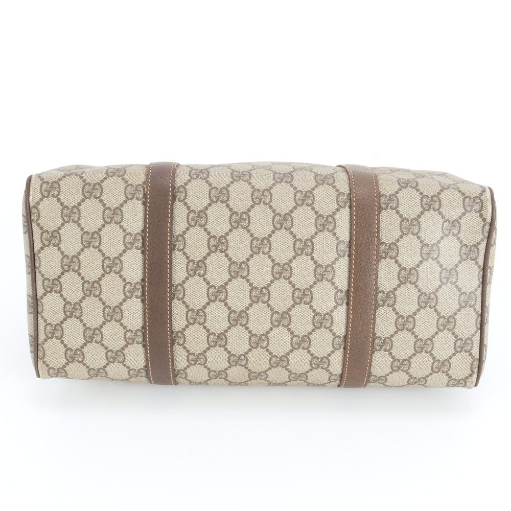 Gucci GG Supreme Leather Handbag Tote Brown Rbm — view 6