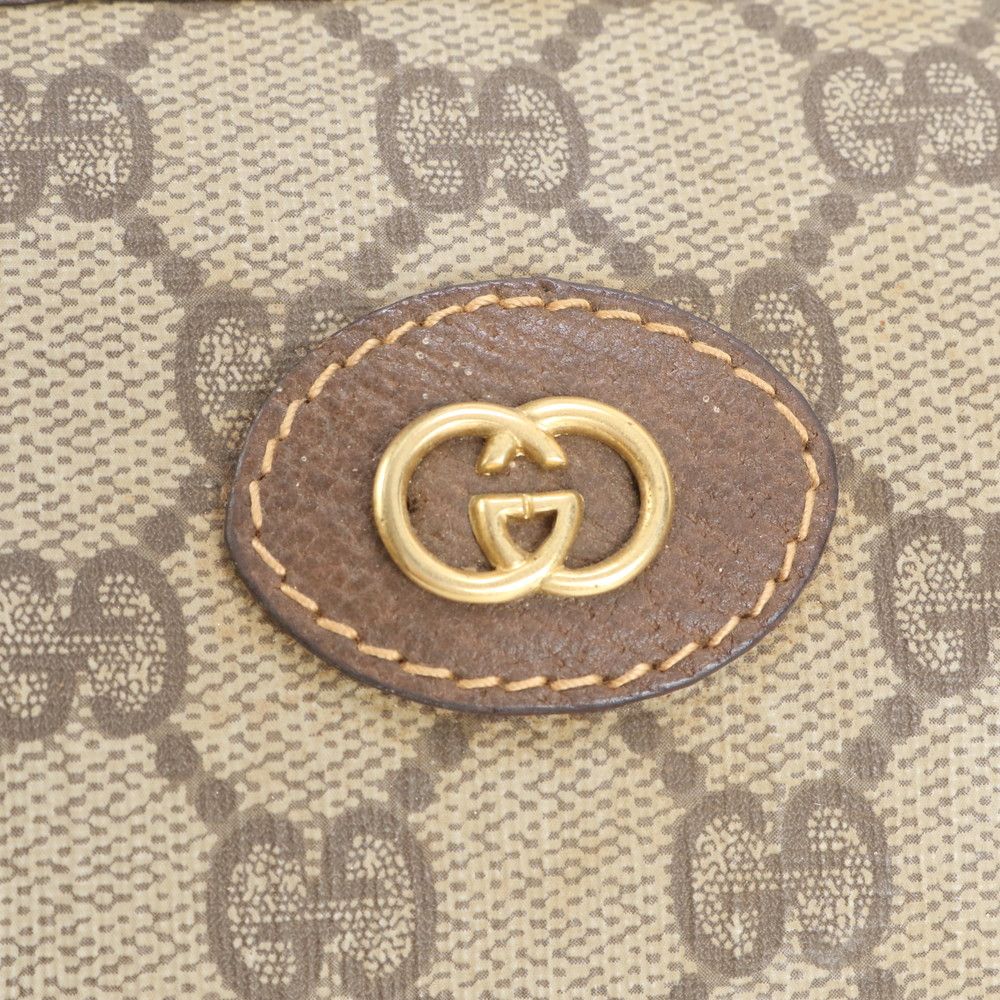 Gucci GG Supreme Leather Handbag Tote Brown Rbm — view 9