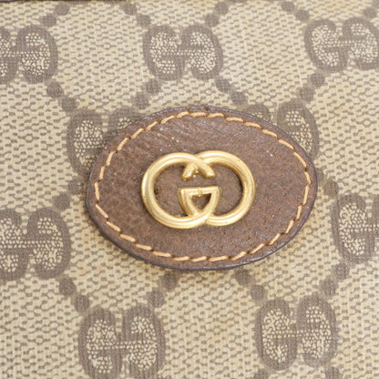Gucci GG Supreme Leather Handbag Tote Brown Rbm — view 9