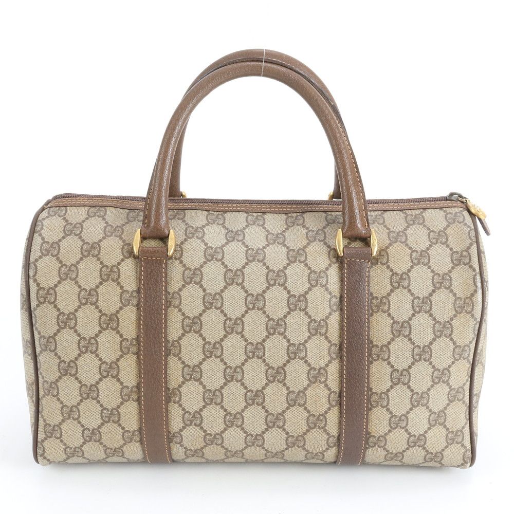 Gucci GG Supreme Leather Handbag Tote Brown Rbm — view 3