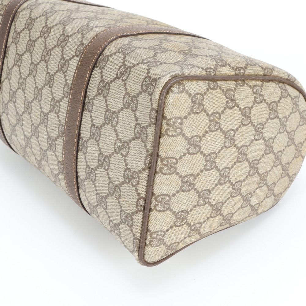 Gucci GG Supreme Leather Handbag Tote Brown Rbm — view 5